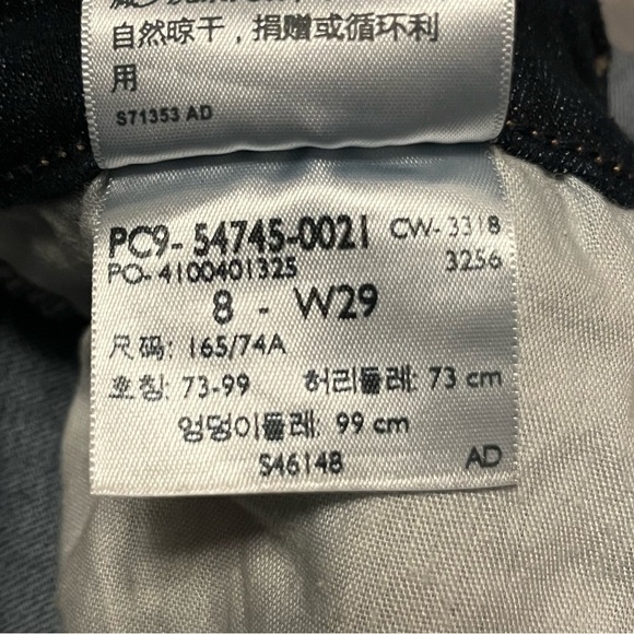 Signature by Levi Strauss High Rise Denim Jean Shorts Women’s Size 8 Waist 29 - Picture 6 of 13